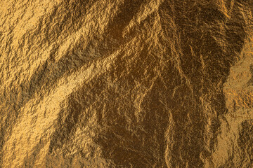 Texture Of Gold Foil Shiny Glitter Background