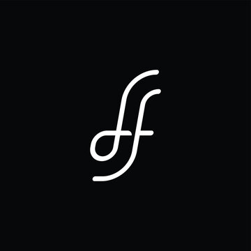 Monogram Letter L and F Logo
