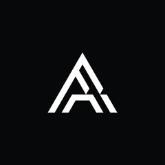 Letter A Monogram Geometric Logo
