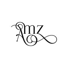 Abstract AMZ Lettering Logo