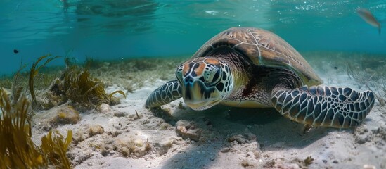 Obraz premium Brazilian Caribbean's sea turtles