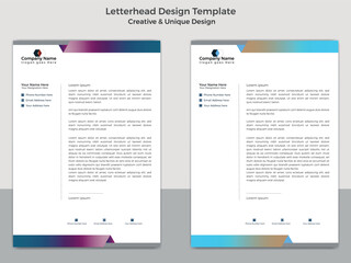 Clean And Corporate Professional Letterhead Design Template