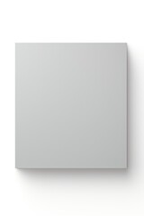 Gray square isolated on white background