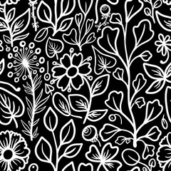 Fototapeta premium seamless floral pattern
