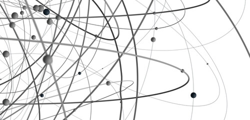 Concept of Network, internet communication. 3d illustration