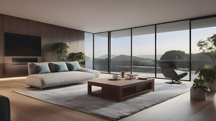Fototapeta premium Futuristic And Modern Home Design