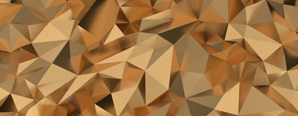 gold polygon geometric abstract background