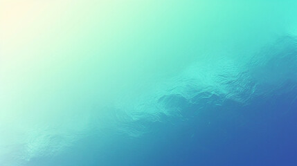 Gradient background from turquoise to blue-green.