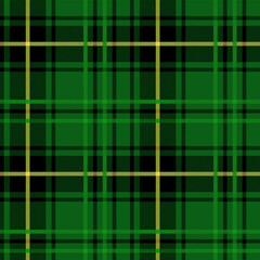Fototapeta premium Green tartan plaid seamless pattern