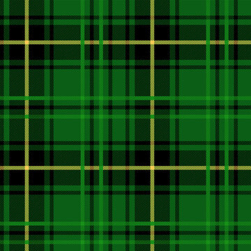 Green tartan plaid seamless pattern