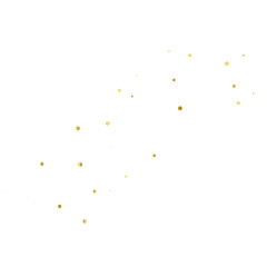 Gold glitter. Golden sparkle confetti. Shiny glittering dust for design