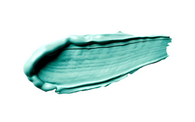 Seafoam Stroke of Paint Isolated on Transparent Background.