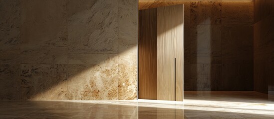 Invisible door without platbands, with hidden box and handle.