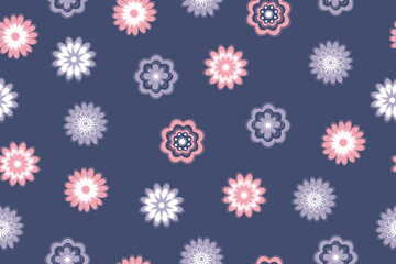 Garden flower, plants, botanical, seamless vector design for fashion, fabric, wallpaper and all prints. Small bright flowers. Vector illustration.