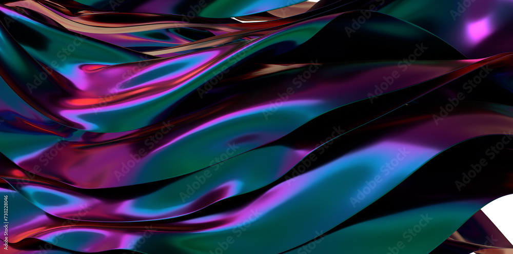 Aufkleber holographic 3d background: a futuristic display of illusion and light