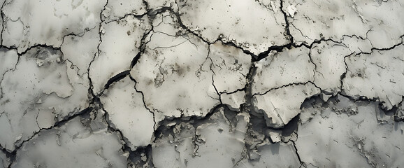 a close up image of a concrete wall with cracks in