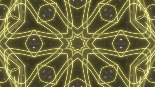 "Immerse your audience in a multisensory experience with this dynamic music visualizer. As the tunes play, the visualizer's patterns shift and change in harmony with the beats. Featuring yellow brown 