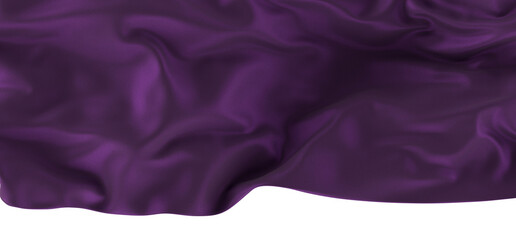 Abstract purple cloth falling. Satin fabric flying in the wind - obrazy, fototapety, plakaty