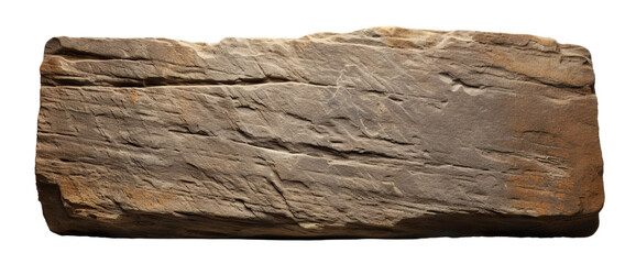 Old stone sign plate, cut out