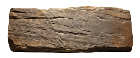 Old stone sign plate, cut out