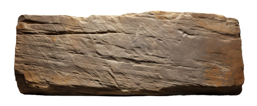 Old stone sign plate, cut out