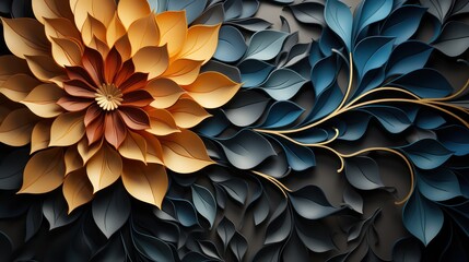 colorful Islamic pattern backgrounds with colorful flowers and geometry