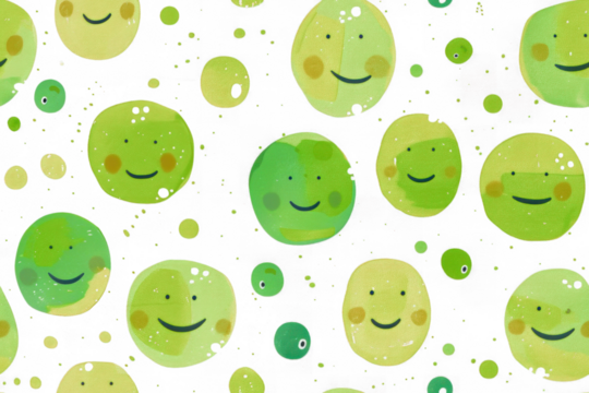 "Pastel Smiling Faces Pattern for Diverse Uses"