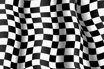 vector flat distorted checkered background