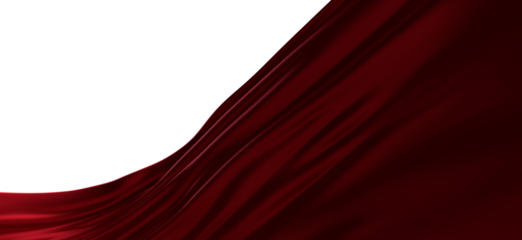Abstract red cloth swaying in the wind