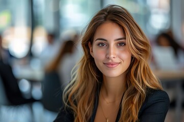 Fototapeta premium Corporate Business Photography of a Powerful Business Woman Making Impactful Decisions, Generative AI