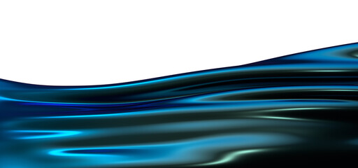 Dynamic Blue Motion: Abstract 3D Wave Illustration with Fluidity and Energy