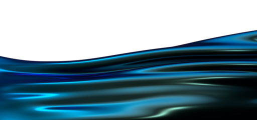 Dynamic Blue Motion: Abstract 3D Wave Illustration with Fluidity and Energy