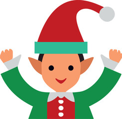 christmas elf, icon