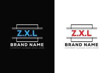 ZXL letter logo design. ZXL creative initials monogram letter logo. ZXL business and real estate logo vector template.
