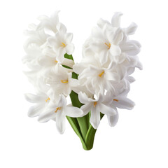 Fototapeta na wymiar flower - Bouquet. Hyacinth (White): Loveliness