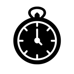 icon stopwatch isolated on white