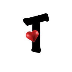 Decorative Valantine's Day Letters For Party Time, Printable Banner Letter Cards Valantine Days Love Message to Print and design DIY do it yourself letter with heart shape 3d 