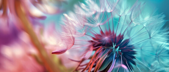 Obraz na płótnie Canvas Close Up of a Dandelion With Blurry Background