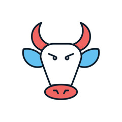 Bull Market related vector icon. Isolated on white background. Vector illustration