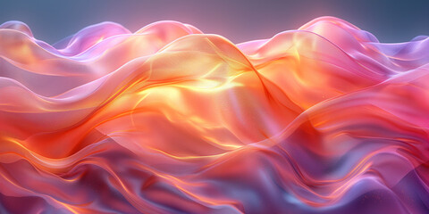 Obraz premium Schöner abstrakter futuristischer Hintergrund in welligen leuchtenden Neon Farben für Webdesign und Drucksachen