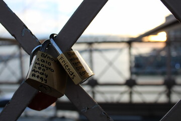 Locks on Bridge.