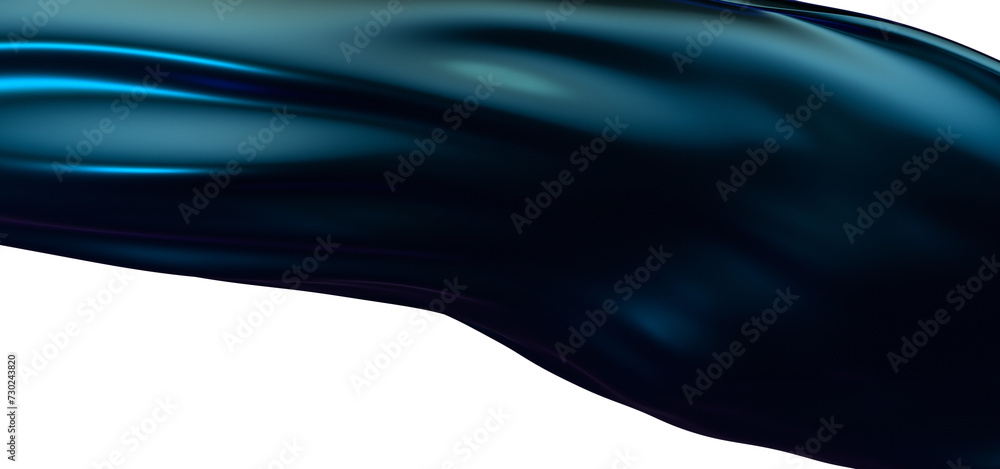Poster blue wabstract blue waves background.3d rendering.aves texture for backgrounds