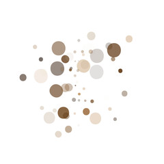 Gold glitter dots on transparent background. Bright dust explosion. Golden glitter particles splatter. Sparkling firework. Luxury design. PNG illustration