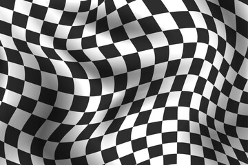 vector flat distorted checkered background