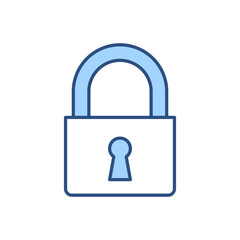 Padlock related vector icon. Isolated on white background. Vector illustration