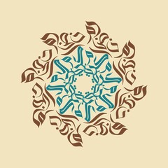 Ramadan Mubarak Madala cercle ornaments in Arabic Calligraphy text illustartion for greeting card, 
Translation: Generous Ramadan. Not Generative AI, it's my artwork.