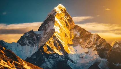 Vitrage gordijnen Lhotse  top mount everest