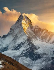 Foto auf gebürstetem Alu-Dibond Lhotse  top mount everest