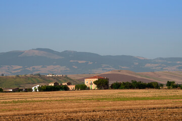 Fototapeta na wymiar Country landscape near Lucera,Apulia, Italy