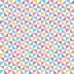 Geometric seamless pattern with colorful triangles